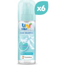 Uni Baby Kolonya Bebeksi Kokular 150 ml x 6 Adet