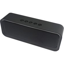 Humble Bluetooth Hoparlör Taşınabilir Kablosuz Ses Desteği USB Aux Tf Kart Eller Serbest Arama Dış Mekan Subwoofer (Siyah) (Yurt Dışından)