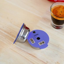 Humble Makine Kahve Kapsülü Pod Doldurulabilir Filtre Pod + Presleme Tozu Çekiç + Filtre Kağıdı 220ML Için (Yurt Dışından)