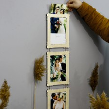 Hanem Grup Ahşap 3'lü 15X21 cm Ipli Fotoğraf Askılı Dikey