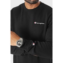 Champion Pamuklu Regular Fit Içi Polarlı Bisiklet Yaka Erkek Sweatshirt 219209 Nbk KK001