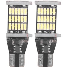 Gorgeous 2x T15 W16W 45 Smd 4014 LED Araç Ters Arka Ampuller 6000K Beyaz (Yurt Dışından)