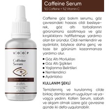 Voop Göz Çevresi Bakımı Kafein Serum Göz Altı Morlukları Torbalanma Karşıtı 30 ml 5%caffeine 2%vitamin C