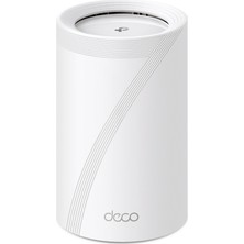 TP-Link Deco BE65(1-pack), BE9300 Mbps, 4 × 2.5 Gbps Portlar, 320 MHz Kanallar, 6 GHz Bandında Çalışır, 200 Cihaza Kadar Bağlanılabilirlik, VPN, WPA3, Üç Bantlı Wi-Fi 7 Mesh Sistemi