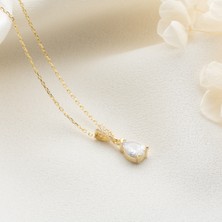Byes 925 Ayar Gümüş Ametist Taşlı Kolye