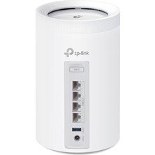 TP-Link Deco BE65(1-pack), BE9300 Mbps, 4 × 2.5 Gbps Portlar, 320 MHz Kanallar, 6 GHz Bandında Çalışır, 200 Cihaza Kadar Bağlanılabilirlik, VPN, WPA3, Üç Bantlı Wi-Fi 7 Mesh Sistemi