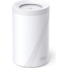 TP-Link Deco BE65(1-pack), BE9300 Mbps, 4 × 2.5 Gbps Portlar, 320 MHz Kanallar, 6 GHz Bandında Çalışır, 200 Cihaza Kadar Bağlanılabilirlik, VPN, WPA3, Üç Bantlı Wi-Fi 7 Mesh Sistemi