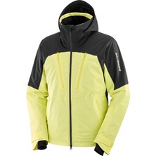 Salomon Brilliant Erkek Sarı Kayak Ceketi