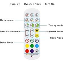 Decisive Işık Için Tuya Wifi Rgb Denetleyicisi 3528 2835 5050 24 Tuşlu Uzaktan Kumandalı Rgb Denetleyici (Yurt Dışından)