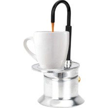 Decisive 50ML Tek Tüp Moka Pot Alüminyum Alaşımlı Gümüş, Borulu Soba Üstü Italyan Kahve Makinesi, Kısa Sürede Lezzetli Kahvenin Keyfini Çıkarın (Yurt Dışından)