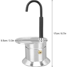 Decisive 50ML Tek Tüp Moka Pot Alüminyum Alaşımlı Gümüş, Borulu Soba Üstü Italyan Kahve Makinesi, Kısa Sürede Lezzetli Kahvenin Keyfini Çıkarın (Yurt Dışından)