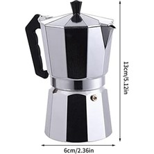 Decisive Cezve Espresso Makinesi Moka Pot, Elektrikli Seramik Ocak Için Harika Aromalı Espresso Için Soba Espresso Makinesi (Yurt Dışından)