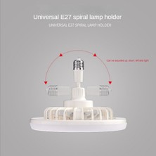 Decisive Uzaktan Kumandalı ve Işıklı Tavan Vantilatörü 30W LED Lamba Fanı Akıllı Sessiz Tavan Vantilatörü E27 Dönüştürücü Tabanı Gri (Yurt Dışından)