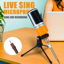 Decisive Mikrofon 3.5mm Ev Stereo Mıc Masaüstü Standı Pc Video Skype Sohbet Oyun Podcast Kayıt Mikrofonu (Yurt Dışından)