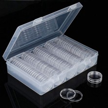 Decisive 30 mm Madeni Para Kapsülleri Ps Yuvarlak Madeni Para Tutucu Kılıf ve 6 Boyutlu (19/20/22.25/25/27/30MM) Koruma Contası (Yurt Dışından)