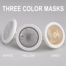 Decisive E27 Işıklı Tavan Vantilatörü, Kapalı Düşük Fan Işığı, Gizli Elektrikli Fan Gimbal Duy (Krem Rengi) (Yurt Dışından)