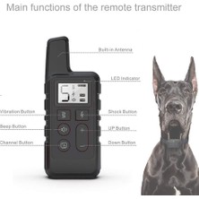 Decisive Küçük Büyük Köpek Eğitimleri Için Elektrikli Köpek Eğitim Tasmaları Uzaktan Kumanda 500 Metre Evcil Hayvan Ürünleri (Siyah) (Yurt Dışından)