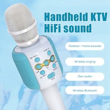 Decisive Kablosuz Bluetooth Mikrofon Taşınabilir El Kondenser Mikrofon Karaoke Hoparlör Pc Android Için Pembe (Yurt Dışından)