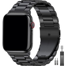 Mimtec Apple Watch Uyumlu 42MM 44MM 45MM 49MM 1/2/3/4/5/6/se/7/8/9/ultra 2 Metal Kordon Premium