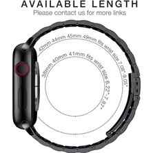 Mimtec Apple Watch Uyumlu 42MM 44MM 45MM 49MM 1/2/3/4/5/6/se/7/8/9/ultra 2 Metal Kordon Premium