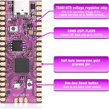 Decisive Raspberry Picoboot Kurulu RP2040 Çift Çekirdekli Kol M0 + Işlemci 264KB Sram + 16MB Flash Bellek Geliştirme Kurulu (Yurt Dışından)