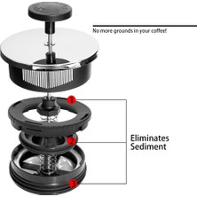 Decisive 1l Kahve Makinesi Moka Pot Moka Cafeteira Latte Soba Çay Makinesi Klasik Barista Kahve Aksesuarları, Gümüş Kapak (Yurt Dışından)