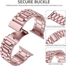 Mimtec Apple Watch Uyumlu 38MM 40MM 41MM 1/2/3/4/5/6/se/7/8/9/ultra 2 Metal Kordon Premium