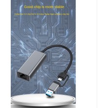 Decisive USB Tip C RJ45 Kablolu Ağ Kartına Harici Kablolu USB 3.0 Dizüstü Bilgisayar Için Ethernet Adaptörüne, 100MBPS (Yurt Dışından)