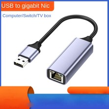 Decisive Type-C - RJ45 Ethernet Adaptörü Type-C 3.0 Pc Internet Type-C Dizüstü Bilgisayar/tv Kutusu Için 1000MBPS Ağ Adaptörü (Yurt Dışından)