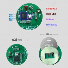 Decisive Adet NRF52810 Beacon Etiketi Ivme Ölçer Sensörü ile Ble5.0 Bluetooth Düşük Güç Tüketimi Modülü Ibeacon, Yeşil + Beyaz (Yurt Dışından)