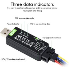 Decisive Endüstriyel Sınıf Usb'den Ttl'ye Dönüştürücü CH343G Seri Bağlantı Noktası Dönüşüm Modülü Desteği 5V/3.3V Seviye Dönüşüm Devresi (Yurt Dışından)