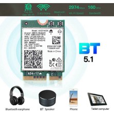 Decisive AX201NGW Wifi Kartı 2xantenna ile 2.4 Ghz + 5 Ghz Wifi 6 3000 Mbps M.2 Cnvio2 WIN10 Için Bluetooth 5.1 Wifi Adaptörü (Yurt Dışından)