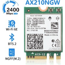 Decisive AX210 AX210NGW Ağ Kartı M.2 Ngff 2.4ghz/5g Wı-Fı 6e 2400MBPS Wifi Kartı 802.11AX Bluetooth 5.2 Wifi Adaptörü (Yurt Dışından)