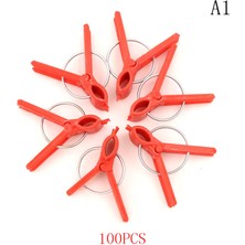 Pandoraplanet 100 Adet Plastik Aşılama Klipleri Bahçe Sebze Bitkileri Düz ve Yuvarlak Jing (Yurt Dışından)
