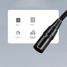 Talent Rca Xlr Ses Kablosu 3-Pin Mikrofon Kablosu Xlr Erkek Rca Hifi Stereo Yama Kablosu Kurşun Tel Amplifikatörler Için 5 Metre (Yurt Dışından)