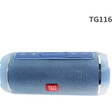 Talent Moda Açık Taşınabilir Kablosuz Bluetooth Hoparlör Desteği Fm Tf Kart U Disk Oynatma (Mavi) (Yurt Dışından)