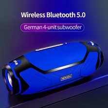 Talent 40W Kablosuz Bluetooth Hoparlörler Pc Bilgisayar Müzik Merkezi Radyo Için Taşınabilir Açık Sütun Stereo Subwoofer (Mavi) (Yurt Dışından)