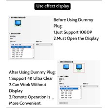 Talent -Grafik Kartları, Pc Aksesuarları, Masaüstü/dizüstü Bilgisayar Görsel Ekran Adaptörü C Için LED Işıklı Uyumlu 4K Sahte Fiş (Yurt Dışından)