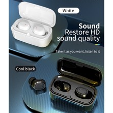 Talent J4 Bluetooth Kulaklık Gerçek Kablosuz Kulaklıklar Tws 5.0 Kulak Içi Su Geçirmez Kulaklık 3D Stereo Ses Siyah (Yurt Dışından)