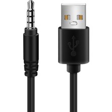 Talent 3.5mm Fiş Aux Ses Jakı USB 2.0 Erkek Şarj Kablosu Adaptör Kablosu Araba Mp3 Için (Yurt Dışından)