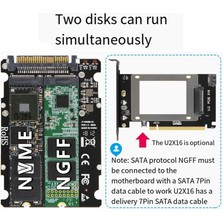 Talent Taşınabilir SFF-8639 Nvme U.2 - Ngff M.2 M Anahtar ve B Anahtar SSD Adaptörü Pcıe3.0 X16 Gen3 2280 2260 2242 2230 SSD (Yurt Dışından)