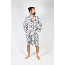 Luckka Heritage  Unisex Müslin Bornoz Sabahlık Kimono - Ztbornoz