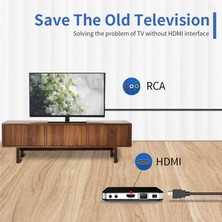 Talent -Rca Kablosuyla Uyumlu, 1080P 5ft/-Tv Hdtv Için 3-Rca Video Ses Av Kablosu Konnektör Adaptörüyle Uyumlu Erkek (Yurt Dışından)