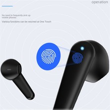 Talent Tws Kablosuz Kulaklık Enc Çağrı Gürültü Azaltma Yüksek Kaliteli Dijital Ekran Mini Koşu Spor Bluetooth Kulaklık Beyaz (Yurt Dışından)