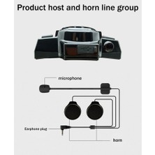 Talent Motosiklet Kask Kulaklık Bluetooth5.0 Interkom Kulaklık Müzik Kulaklık Bisiklet Çağrı Eller Serbest Su Geçirmez Kulaklık (Yurt Dışından)