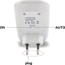 Sunshinee LED Gece Lambası Hareket Sensörü Kablosuz Fiş Ab 220 V Gece Lambası Koridor Yolu Için Ab Tak (Yurt Dışından)
