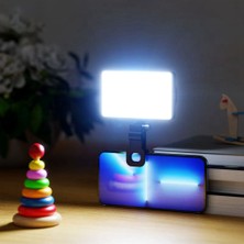 Sunshinee LED Yüksek Güçlü Şarj Edilebilir Klip Dolgu Işığı Telefon, Ped, Makyaj, Selfie, Vlog Için Ayarlanabilir Taşınabilir Lamba (Yurt Dışından)