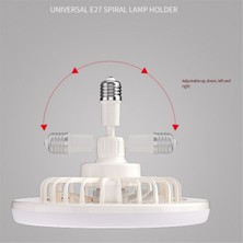 Sunshinee Uzaktan Kumandalı ve Işıklı Tavan Vantilatörleri Lamba Fanı E27 Dönüştürücü Tabanı Yatak Odası Oturma Odası Için Akıllı Sessiz Tavan Vantilatörleri (Yurt Dışından)