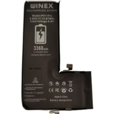 Winex Iphone 11 Pro Uyumlu Güçlendirilmiş Premium Batarya