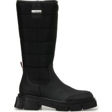 U.S. Polo Assn. Siyah Kadın Çizme Deri Malzemeden Klasik Tasarım 38 Numaralı Rahat Ayakkabı